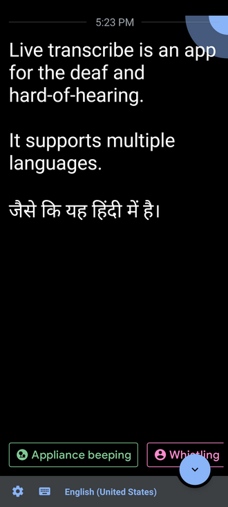 Live Transcribe
